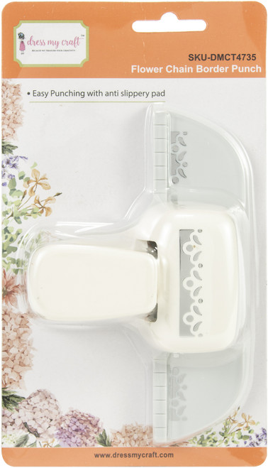 Dress My Craft Paper Punch-Flower Chain Border - DMCT4735 - 194186001026