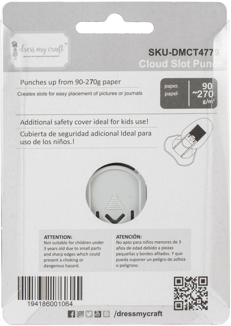 Dress My Craft Paper Punch-Cloud Slot - DMCT4779 Dress My Craft Paper Punch-Cloud Slot - DMCT4779