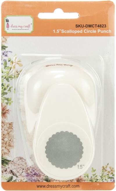 Dress My Craft Paper Punch-1.5" Scalloped Circle DMCT4823 - 194186001101