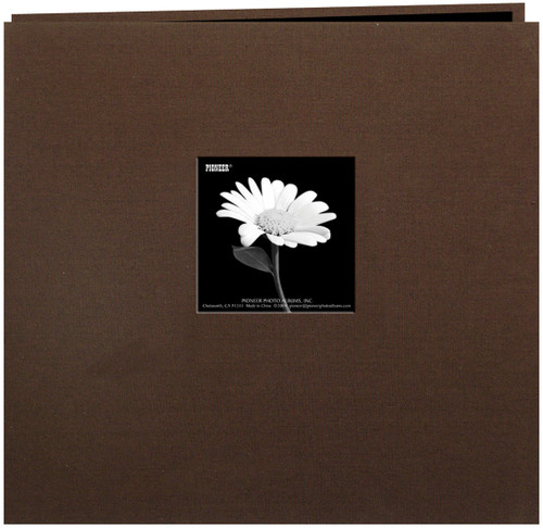 Pioneer Book Cloth Cover Post Bound Album 12"X12"-Brown MB10CB-FE/CB - 023602619906