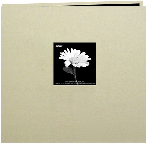 Pioneer Book Cloth Cover Post Bound Album 12"X12"-Biscott Beige - MB10CB-FE/BB - 023602619883