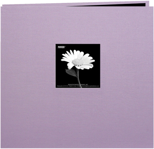 Pioneer Book Cloth Cover Post Bound Album 12"X12"-Misty Lilac MB10CB-FT/ML - 023602619968