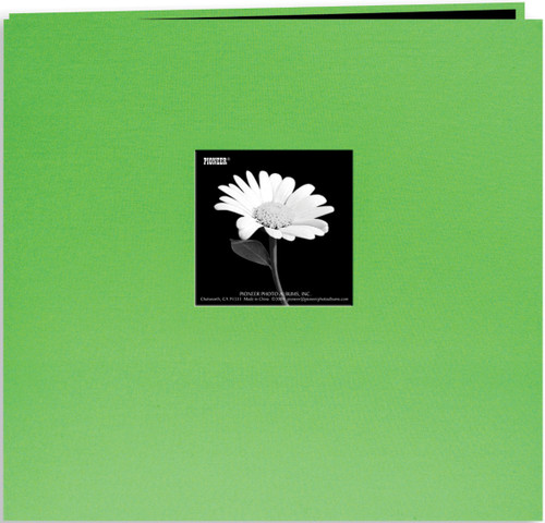 Pioneer Book Cloth Cover Post Bound Album 8"X8"-Citrus Green MB88CB-FS/CG - 023602617421
