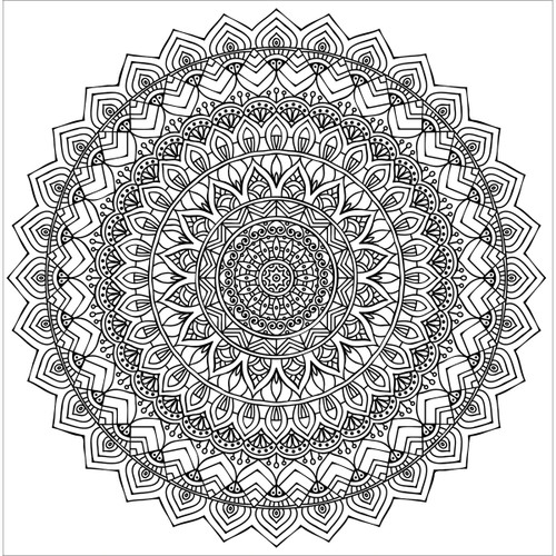 Design Works/Zenbroidery Stamped Embroidery Kit 10"X10"-Mandala - DW4008 Design Works/Zenbroidery Stamped Embroidery Kit 10"X10"-Mandala - DW4008