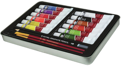 Royal & Langnickel(R) Watercolor Painting Art Set W/Tin- - RSET2304