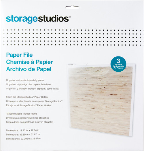 Storage Studios Paper Files W/Tabbed Dividers & Labels 3/Pkg-12.75"X13" - CH92602 - 040861926026