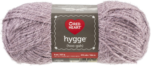 Red Heart Hygge Yarn 8oz-Lavender - E881-8579 - 073650047558 Red Heart Hygge Yarn 8oz-Lavender - E881-8579 - 073650047558