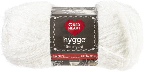 Red Heart Hygge Yarn 8oz-Snow E881-8601 - 073650047572