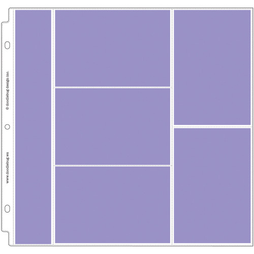 Doodlebug Page Protectors 12"X12" 12/Pkg-(1) 2"X12", (3) 6"X4" & (2) 4"X6" Pocket - DB3494 - 842715034945
