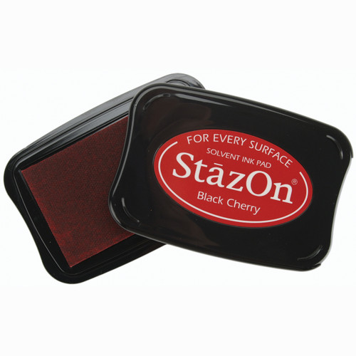 StazOn Solvent Ink Pad-Black Cherry - SZ-22 - 712353150225