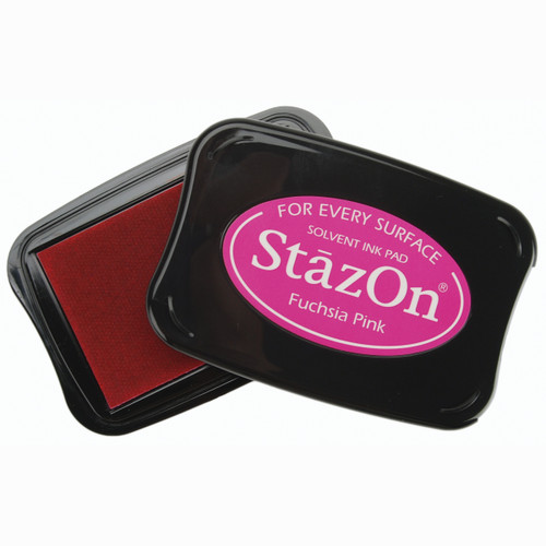StazOn Solvent Ink Pad-Fuchsia Pink - SZ-82 - 712353150829