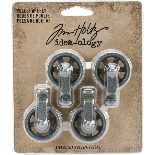 Idea-Ology Metal Mini Pulley Wheels-4/Pkg - TH93580 - 040861935806
