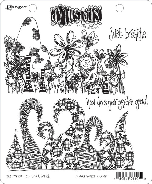 Dyan Reaveley's Dylusions Cling Stamp Collections 8.5"X7"-Just Breathe - DYRC-66972 - 789541066972 Dyan Reaveley's Dylusions Cling Stamp Collections 8.5"X7"-Just Breathe - DYRC-66972 - 789541066972