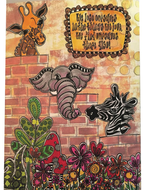 Dyan Reaveley's Dylusions Cling Stamp Collections 8.5"X7"-Just Breathe - DYRC-66972 Dyan Reaveley's Dylusions Cling Stamp Collections 8.5"X7"-Just Breathe - DYRC-66972