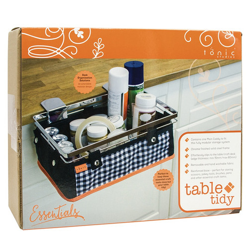 Tonic Studios Table Tidy Main Caddy-Black/ Orange - 1643E Tonic Studios Table Tidy Main Caddy-Black/ Orange - 1643E