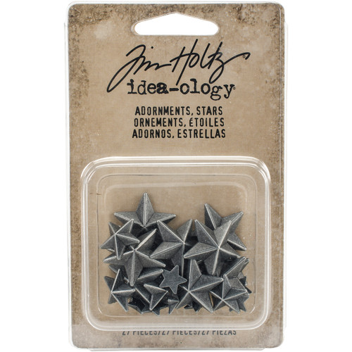 Idea-Ology Metal Adornments 27/Pkg-Stars - TH93562 - 040861935622