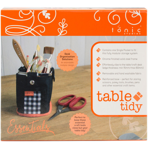 Tonic Studios Table Tidy Single Pocket-Black/ Orange - 1644E - 8410791164415060099866449 Tonic Studios Table Tidy Single Pocket-Black/ Orange - 1644E - 8410791164415060099866449