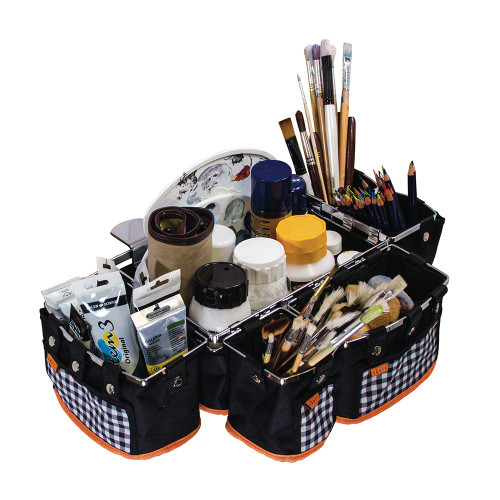 Tonic Studios Table Tidy Single Pocket-Black/ Orange - 1644E Tonic Studios Table Tidy Single Pocket-Black/ Orange - 1644E
