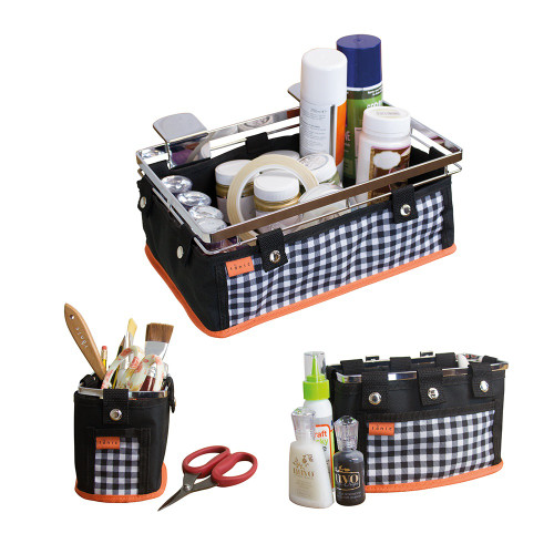 Tonic Studios Table Tidy Single Pocket-Black/ Orange - 1644E Tonic Studios Table Tidy Single Pocket-Black/ Orange - 1644E