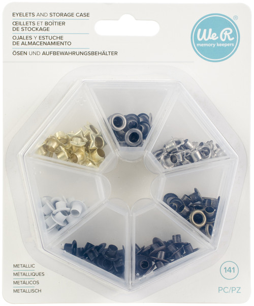 We R Eyelets W/Storage Case 140/Pkg-Metallic WR6603-85 - 633356603856