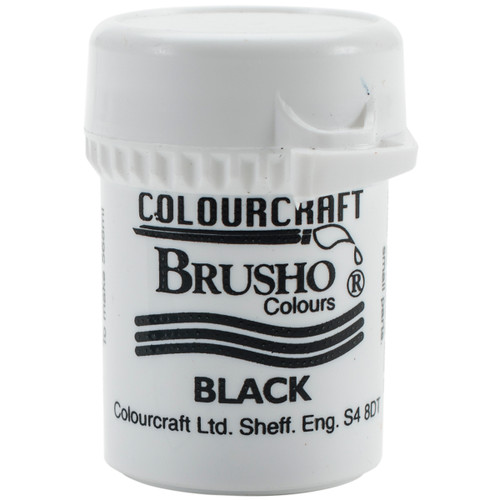 Brusho Crystal Colour 15g-Black - BRB12-BK - 50601338512025060133851202