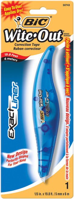 BIC Wite-Out Exact Liner Correction Tape-.2"X19.8' - WOELP11 - 070330507432