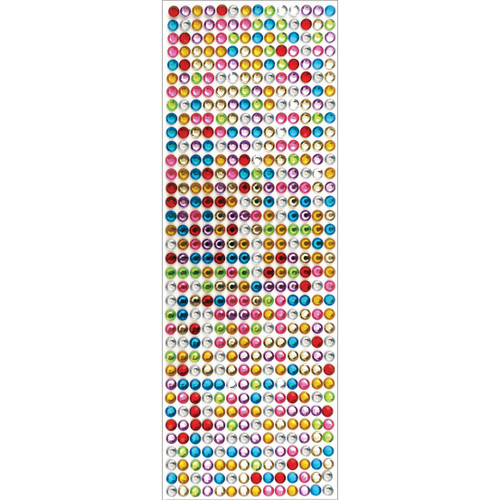 MultiCraft 6mm Gem Stickers-Multicolor - SS225C MultiCraft 6mm Gem Stickers-Multicolor - SS225C