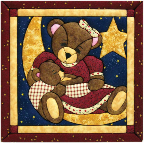 Quilt-Magic No Sew Wall Hanging Kit-Momma & Baby Bear - QM147 - 724180001472 Quilt-Magic No Sew Wall Hanging Kit-Momma & Baby Bear - QM147 - 724180001472