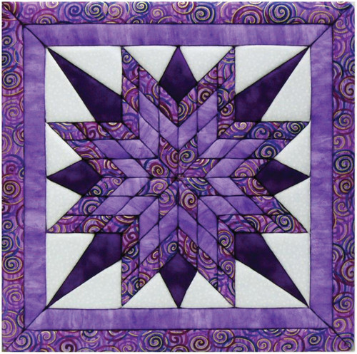 Quilt-Magic No Sew Wall Hanging Kit-Starburst - QM206 - 724180002066 Quilt-Magic No Sew Wall Hanging Kit-Starburst - QM206 - 724180002066