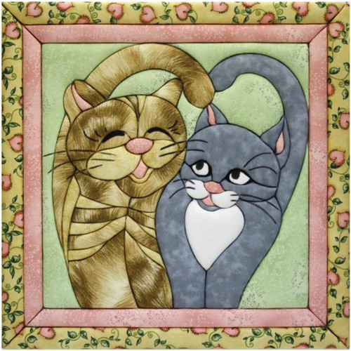 Quilt-Magic No Sew Wall Hanging Kit-Cats Meow - QM123 - 724180001236 Quilt-Magic No Sew Wall Hanging Kit-Cats Meow - QM123 - 724180001236