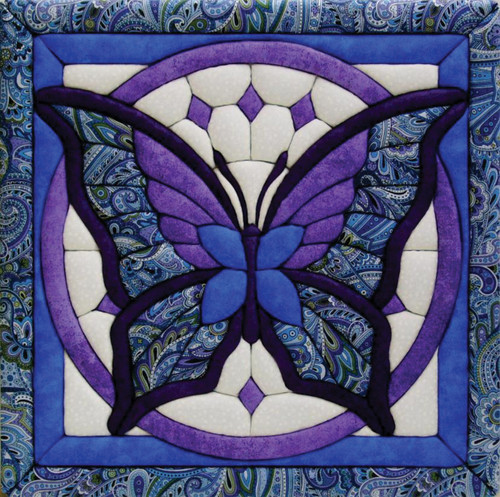 Quilt-Magic No Sew Wall Hanging Kit-Butterfly - QM125 - 724180001250 Quilt-Magic No Sew Wall Hanging Kit-Butterfly - QM125 - 724180001250