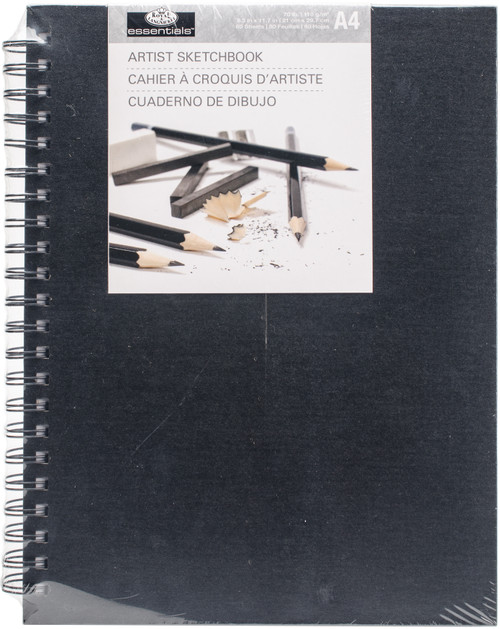Royal & Langnickel(R) Spiral Hardcover Artist Sketchbook-8.3"X11.7" - RSBA4 - 090672063281