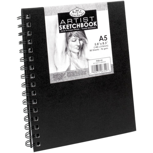 Royal & Langnickel(R) Spiral Hardcover Sketchbook 5.8"X8.3"RSBA5