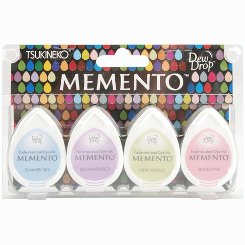 Memento Dew Drop Dye Ink Pads 4/Pkg-Oh Baby! - MD-100-14 - 712353240148