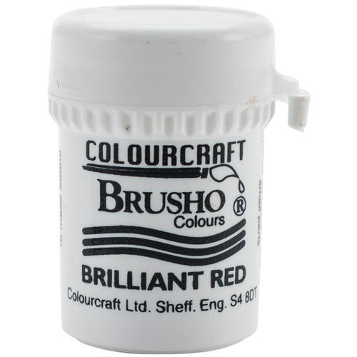 Brusho Crystal Colour 15g-Brilliant Red BRB12-BR - 50601338514795060133851479