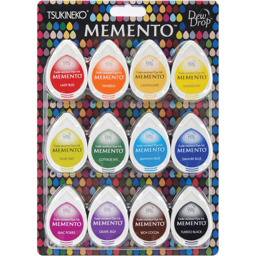 Memento Dew Drop Dye Ink Pads 12/Pkg-Gum Drops - MD-012-100 - 712353240810