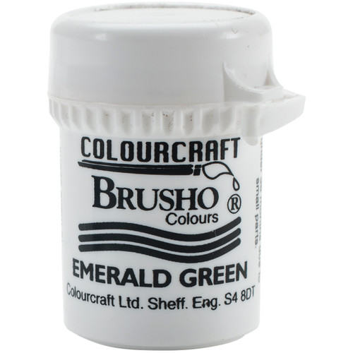 Brusho Crystal Colour 15g-Emerald Green BRB12-EG - 50601338545935060133854593