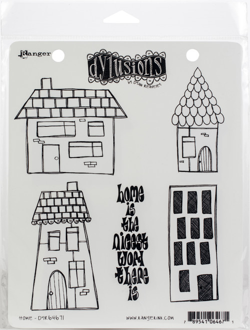 Dyan Reaveley's Dylusions Cling Stamp Collections 8.5"X7"-Home DYRC-64671 - 789541064671