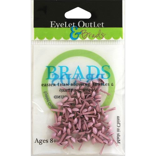 Eyelet Outlet Round Brads 4mm 70/Pkg-Pastel Pink BRD4MM-610F - 810787022986