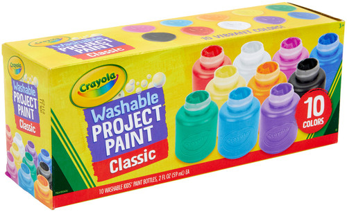 Crayola Washable Kids Paint 2oz 10/Pkg-Basics - 54-1205