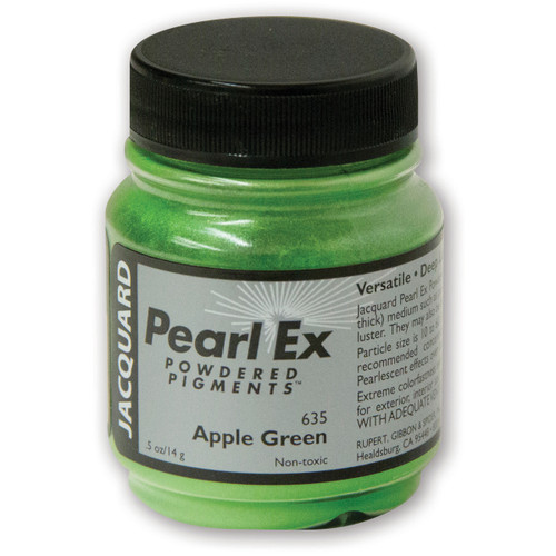 Jacquard Pearl Ex Powdered Pigment .5oz-Apple Green - JPX-1635 - 743772029151