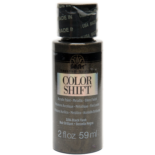 FolkArt Color Shift Paint 2oz-Black Flash FACS2-5194 - 028995051944
