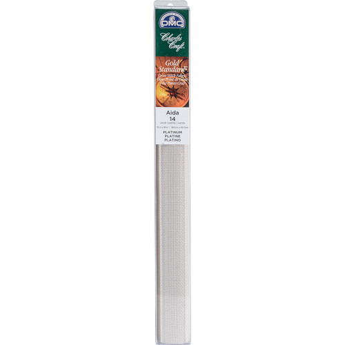 Charles Craft Gold Standard Aida 14 Count 15"X18" Box-Platinum - GD1436-5614 - 078243045089