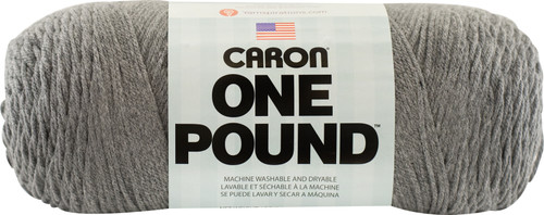Caron One Pound Yarn-Medium Grey Mix - 294010-10617 - 057355383494
