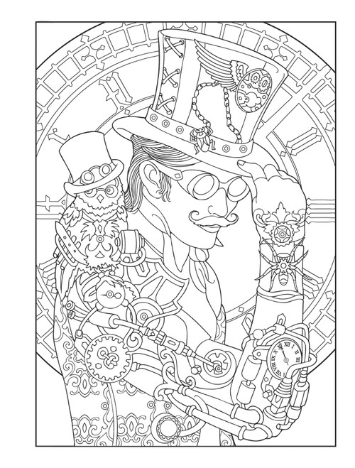 Creative Haven: Steampunk Designs Coloring Book-Softcover - B6499192 Creative Haven: Steampunk Designs Coloring Book-Softcover - B6499192