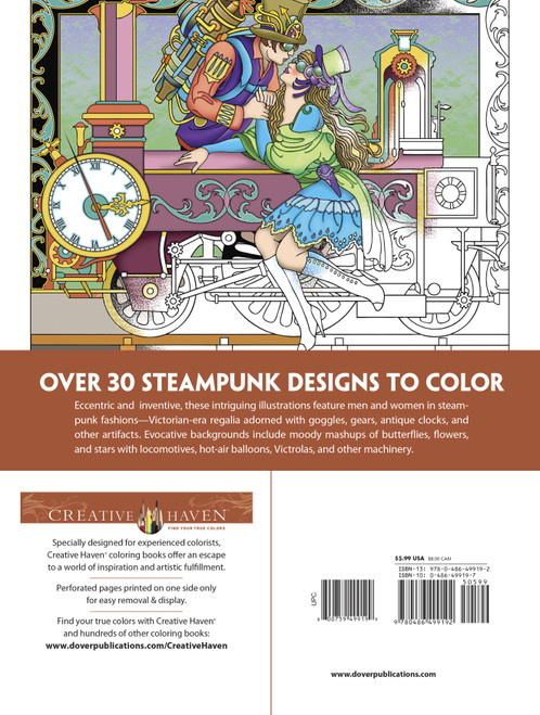 Creative Haven: Steampunk Designs Coloring Book-Softcover - B6499192 Creative Haven: Steampunk Designs Coloring Book-Softcover - B6499192