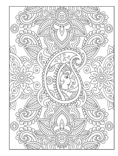 Creative Haven: Mehndi Designs Coloring Book-Softcover B6491264