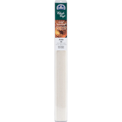 Charles Craft Gold Standard Aida 14 Count 15"X18" Box-Natural - GD1436-5200 - 078243052230