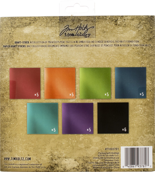 Idea-Ology Paper Stash Kraft Metallic Paper Pad 8"X8" 36/Pkg-Jewels - TH93781 Idea-Ology Paper Stash Kraft Metallic Paper Pad 8"X8" 36/Pkg-Jewels - TH93781