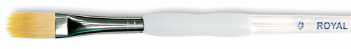 Royal&Langnickel(R) Soft-Grip Gold Taklon Filbert Comb Brush-1/2" Width - SG930-1/2 - 090672027108